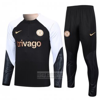 Chandal de Sudadera del Chelsea 2023-2024 Negro