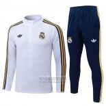 Chandal de Sudadera del Real Madrid Nino 2026-2027 Blanco