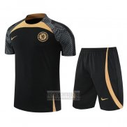 Chandal del Chelsea Manga Corta 2022-2023 Negro - Pantalon Corto