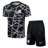 Chandal del Chelsea Manga Corta 2025-2026 Negro - Pantalon Corto