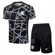 Chandal del Chelsea Manga Corta 2025-2026 Negro - Pantalon Corto