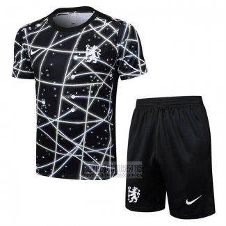 Chandal del Chelsea Manga Corta 2025-2026 Negro - Pantalon Corto
