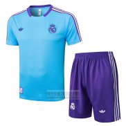 Chandal del Real Madrid Manga Corta 2025-2026 Azul - Pantalon Corto