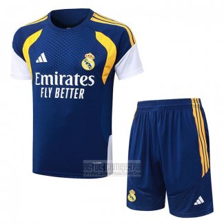 Chandal del Real Madrid Manga Corta 2026-2027 Azul - Pantalon Corto