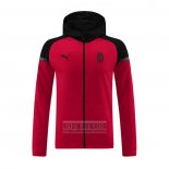 Chaqueta con Capucha del AC Milan 2024-2025 Rojo