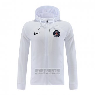 Chaqueta con Capucha del Paris Saint-Germain 2022-2023 Blanco