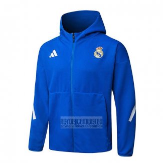 Chaqueta con Capucha del Real Madrid 2025-2026 Azul