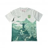 Tailandia Camiseta De Futbol Brasil Jesus 2025-2026 Blanco Verde