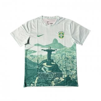 Tailandia Camiseta De Futbol Brasil Jesus 2025-2026 Blanco Verde