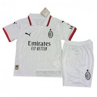 Camiseta De Futbol AC Milan Segunda Nino 2024-2025