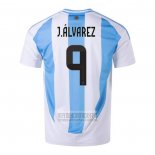 Camiseta De Futbol Argentina Jugador J.Alvarez Primera 2024