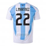 Camiseta De Futbol Argentina Jugador L.Martinez Primera 2024