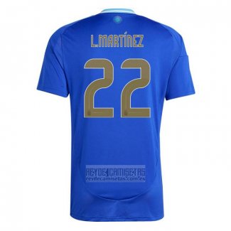 Camiseta De Futbol Argentina Jugador L.Martinez Segunda 2024