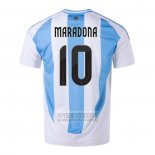 Camiseta De Futbol Argentina Jugador Maradona Primera 2024