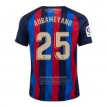 Camiseta De Futbol Barcelona Jugador Aubameyang Primera 2022-2023