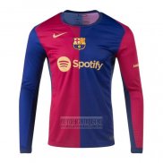 Camiseta De Futbol Barcelona Primera Manga Larga 2024-2025