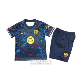 Camiseta De Futbol Barcelona Special Nino 2026-2027 Negro Azul