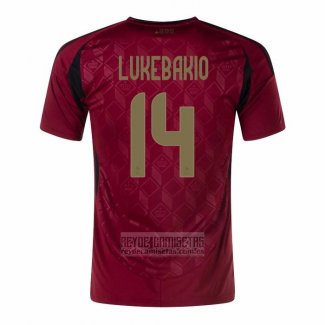 Camiseta De Futbol Belgica Jugador Lukebakio Primera 2024
