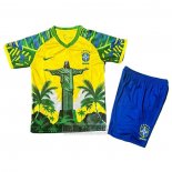 Camiseta De Futbol Brasil Jesus Nino 2025-2026 Amarillo