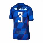 Camiseta De Futbol Croacia Jugador Pongracic Segunda 2024