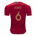 Camiseta De Futbol Portugal Jugador Fonte Primera 2018