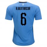 Camiseta De Futbol Uruguay Jugador R.bentancur Primera 2018