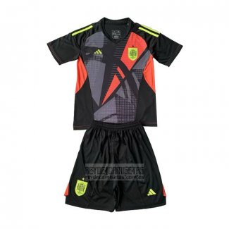 Camiseta De Futbol Espana Portero Nino 2024 Negro