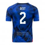 Camiseta De Futbol Estados Unidos Jugador Dest Segunda 2022