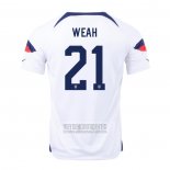 Camiseta De Futbol Estados Unidos Jugador Weah Primera 2022