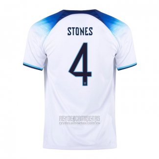 Camiseta De Futbol Inglaterra Jugador Stones Primera 2022