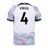 Camiseta De Futbol Liverpool Jugador Virgil Segunda 2022-2023
