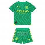 Camiseta De Futbol Manchester City Portero Nino 2023-2024 Verde