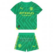 Camiseta De Futbol Manchester City Portero Nino 2023-2024 Verde