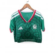 Camiseta De Futbol Mexico Primera Mujer Corta 2026