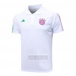 Camiseta De Futbol Polo del Bayern Munich 2023-2024 Blanco