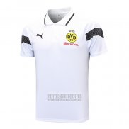 Camiseta De Futbol Polo del Borussia Dortmund 2023-2024 Blanco