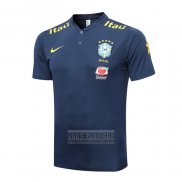 Camiseta De Futbol Polo del Brasil 2022-2023 Azul