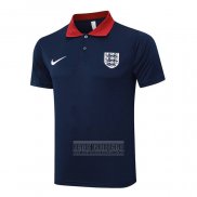 Camiseta De Futbol Polo del Inglaterra 2024-2025 Azul