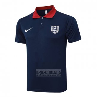 Camiseta De Futbol Polo del Inglaterra 2024-2025 Azul