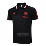 Camiseta De Futbol Polo del Manchester United 2023-2024 Negro