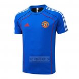Camiseta De Futbol Polo del Manchester United 2025-2026 Azul