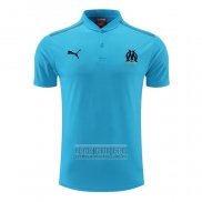 Camiseta De Futbol Polo del Olympique Marsella 2022-2023 Azul