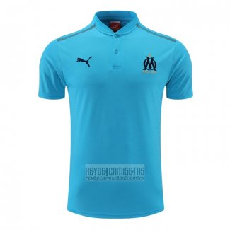 Camiseta De Futbol Polo del Olympique Marsella 2022-2023 Azul