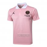 Camiseta De Futbol Polo del Paris Saint-Germain Jordan 2024-2025 Rosa