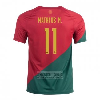 Camiseta De Futbol Portugal Jugador Matheus N. Primera 2022