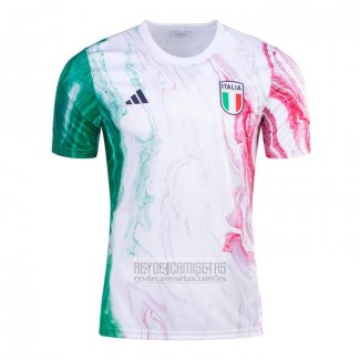 Camiseta de Futbol Pre Partido del Italia 2023 Blanco