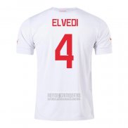 Camiseta De Futbol Suiza Jugador Elvedi Segunda 2022