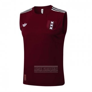 Camiseta De Futbol de Entrenamiento Ajax Sin Mangas 2025-2026 Rojo