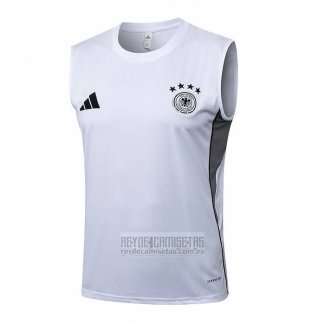 Camiseta De Futbol de Entrenamiento Alemania Sin Mangas 2025-2026 Blanco