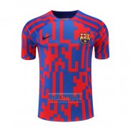 Camiseta De Futbol de Entrenamiento Barcelona 2022-2023 Rojo y Azul